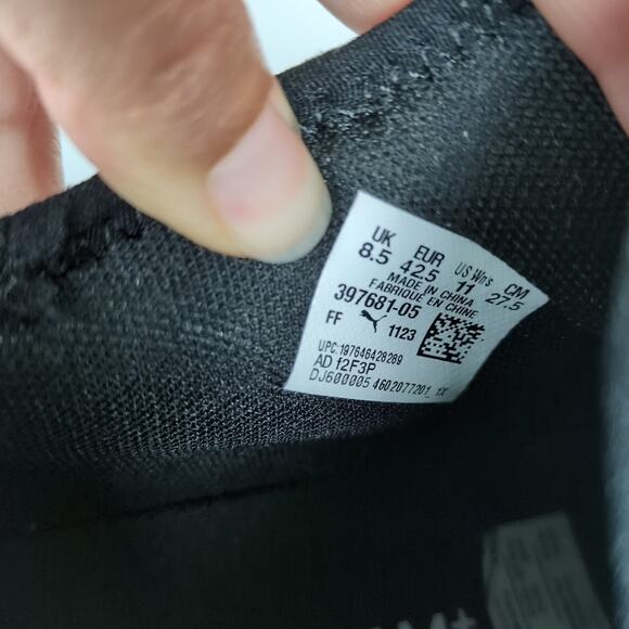 PUMA Amplifier Lace Up Athletic Sneakers Black Pink White Mesh Upper Women's 8.5 - Picture 8 of 8